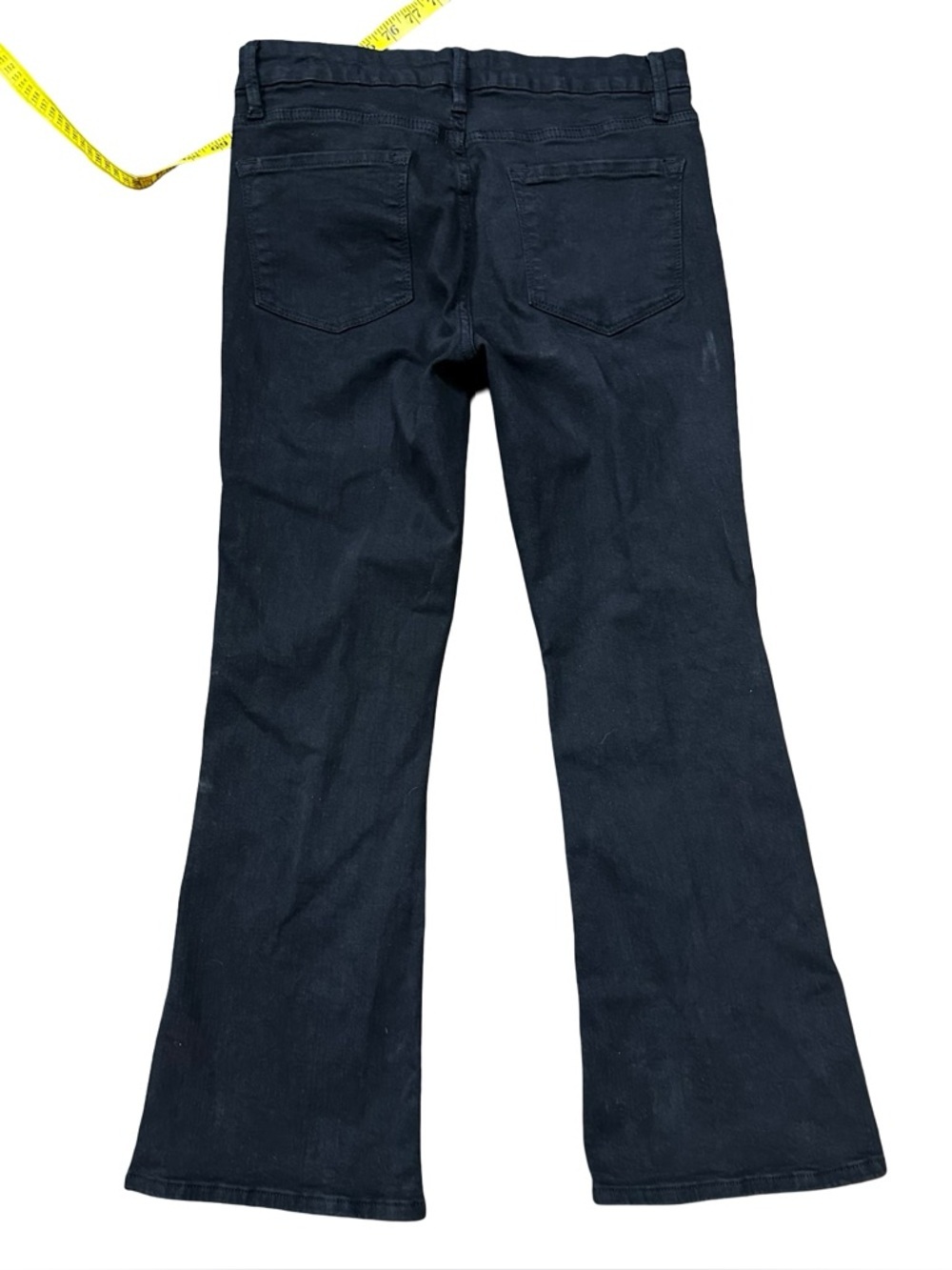 Frame Black Le Crop Mini Boot Denim Jeans Size 28 Comfy Stretch Basic Classic - Picture 2 of 7